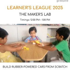 My youngest innovators get their first taste of engineering by building rubber-powered cars from scratch. This project is part of the Learner's League and focuses on teaching basic mechanics and design through playful experimentation.