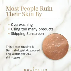 Most people damage their skin by overwashing, using too many products, or skipping the most important step: sunscreen. My 1-minute morning routine is dermatologist-approved and works for all skin types by focusing on the essentials.