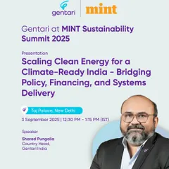 At the Mint Sustainability Summit, our Country Head, Sharad Pungalia, discussed the critical need to bridge policy, financing, and systems delivery. We believe aligning these three pillars is essential to accelerating clean energy adoption and unlocking net-zero pathways for India.