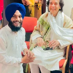 A moment of pure joy and blessing with Ustad Zakir Hussain ji. His smile was a source of nourishment for all musicians. His legacy is eternal.