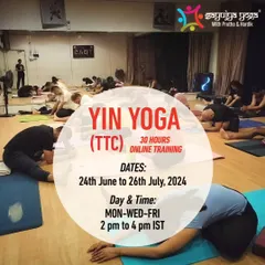 Announcement for our 3rd batch of the 30-hour online Yin Yoga TTC.