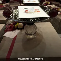 Celebrating moments, creating memories. This display shows how I use beautiful crystal bowls and custom cards to create return favors that reflect love and gratitude.