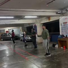 Every session starts with a solid warm-up. Our men's batch gets their heart rate up with skipping, a classic boxing exercise for improving cardio, rhythm, and footwork.