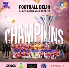 The moment we became Champions of the Football Delhi C-Division League 2022-23.