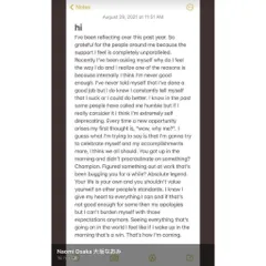 A powerful message from Naomi Osaka on self-worth and mental health. We encourage our players to celebrate their efforts and define their own success, free from external pressures. Your life is your own.