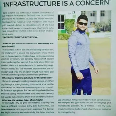 An excerpt from a newspaper interview where I discuss my training philosophy. I focus on psychological strengthening, varied workouts, and making training engaging to build well-rounded athletes.