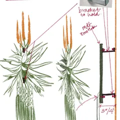 From sketch to structure. This is a technical drawing for a mixed-media installation, mapping out how the hand-woven and painted elements will come together.