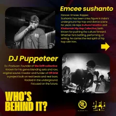 Meet the minds behind 'OFF GRID'. It's me and my brother Emcee Sushanto, a key figure in India's underground hip hop and dance scene. We're both focused on pushing the culture forward.