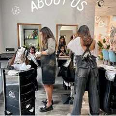 A little about us: we are a place where your hair can breathe, thrive, and shine in its natural form. Welcome to our home.