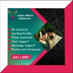 Get started with my affordable ₹1,499 plan, which includes 50 contacts, a verified profile, and my full support to begin your partner search.