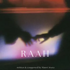 The official cover art for my second single, 'Raah'. The blurry, intimate image was designed to capture the song's mood of a fading memory and a lingering touch.