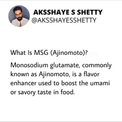 Is MSG or Ajinomoto unhealthy? This series breaks down the myths versus the science. MSG is a flavor enhancer that also occurs naturally in foods like tomatoes and cheese, and can be part of a healthy diet in moderation.