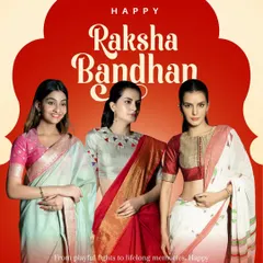Happy Raksha Bandhan. From playful fights to lifelong memories, I'm celebrating every sibling bond with a collection of elegant, vibrant, and timeless festive sarees.