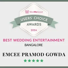 The official certificate for the WedMeGood Users' Choice Awards 2024. A proud moment for me.
