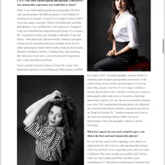 I was featured in the May Mother's Special Issue of Women Fitness India, where I was named one of the best maternity and newborn photographers in the country. In the interview, I discuss my approach to capturing the unique personalities of expecting parents.