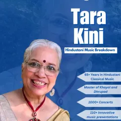 A promotional poster for Tara Kini's Hindustani Music Breakdown session at our Music Bootcamp '25. It was an incredible opportunity for our students to learn from a master who has performed over 1000 concerts.