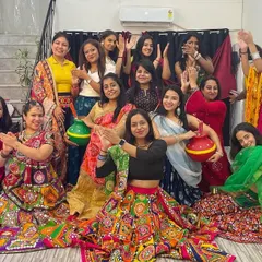 Our amazing community at our annual Dandiya Night. Look at all those happy faces and colorful outfits! It's all about celebrating together.