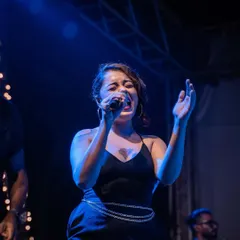 The stage is my first home. A powerful shot from our performance at NCPA@thepark, where the energy from the Bandra crowd was absolutely life-giving.