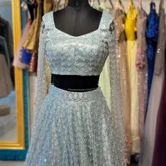 When tradition meets a touch of sky. This powder blue gown is a mood, a moment, a memory in the making.