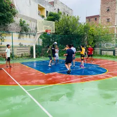 Players adapting their game to the slippery conditions, learning valuable ball control.