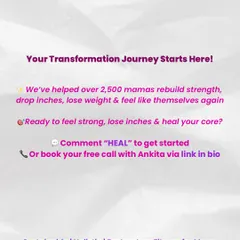 Your transformation journey starts here. We've helped over 2,500 mamas rebuild strength, lose inches, and feel like themselves again through a holistic and sustainable approach to postpartum fitness.