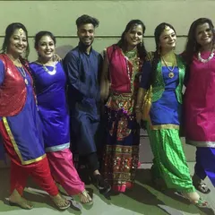 The happy faces after a dhamaka performance at Dandiya night say it all. I choreographed a routine for this group of ladies that was perfect for the festive, high-energy celebration.