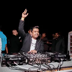A shot from a private party. Whether it's a birthday, anniversary, or a wedding reception, I can set up my gear and bring the club experience to your event.