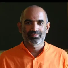 Swami Tattvarupananda, who leads our online classes on Hatha Yoga Pradipika. We offer opportunities to study foundational yogic texts with authentic masters of the tradition.