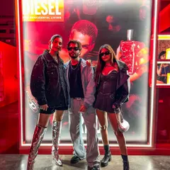 Posing with my crew at the D-RED by Diesel fragrance launch party. I attend and create content for exclusive brand events, amplifying the reach of the launch.