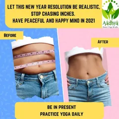 The journey to a healthier you is about consistency, not just chasing inches. This before and after shows the real results possible with daily yoga practice, leading to a stronger core and a more peaceful mind.