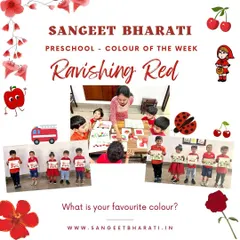 Our "Colour of the Week" themes make learning vibrant and fun. During 'Ravishing Red' week, children engage in show-and-tell with red objects and listen to stories like 'Little Red Riding Hood', reinforcing color recognition through immersive play.