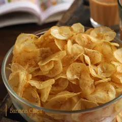 You can't have just one of our homemade Banana Chips. They are thinly sliced, perfectly crisp, and lightly seasoned, making them our all-time bestseller and the perfect companion for your evening chai.