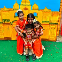 A sweet moment with some of our Little Movers dressed in costume. We are so grateful for the love and joy our students bring to every class.