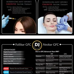 This guide details the advanced Growth Factor Concentrate (GFC) therapy we supply. It outlines the benefits for both hair regrowth and facial rejuvenation, and includes a factual comparison showing the advantages of GFC over traditional PRP treatments.