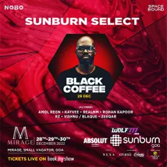 Sharing the lineup with the one and only Black Coffee for Sunburn Select in Goa. It's an honor to be on the same bill with artists who have shaped the global sound of Afro and deep house music.