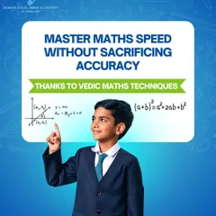 Master math speed without sacrificing accuracy. Our Vedic Maths techniques allow students to solve problems quickly while maintaining precision, as shown by this young scholar.
