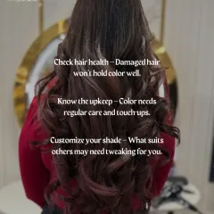 Here are my top tips for anyone considering a new color: check your hair's health first, understand the upkeep required, and always opt for a customized shade. I cover all this in my consultations.