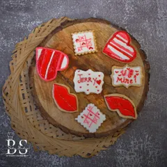 Spreading the love with vanilla sugar cookies. In this workshop, students learned to decorate cookies with royal icing for Valentine's Day, creating fun designs like hearts and tic-tac-toe boards.