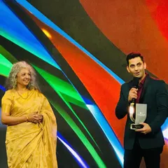Our very own Varun Sharma accepting the Mixologist of the Year award. A huge honour and a well-deserved recognition of his talent and creativity.