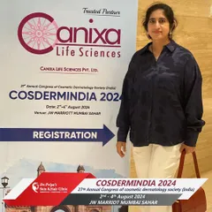 Another photo from the 27th Annual Congress of the Cosmetic Dermatology Society, COSDERMINDIA 2024. My goal is to continually go beyond boundaries in cosmetic dermatology.