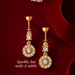 Sparkle, but make it subtle. These graceful drop earrings are the perfect blend of sparkle and sophistication for your everyday elegance or a special night out.