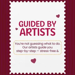 A graphic that reassures you that you're not alone. My artists guide you step-by-step, making the whole process stress-free and fun.