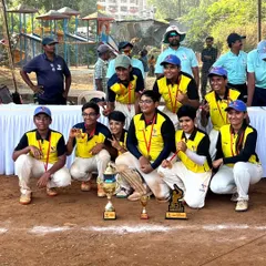 Flashback to the PTPL 2023 U-14 finals, with the champion Yellow Team celebrating their victory. We have a strong history of competitive junior cricket tournaments.