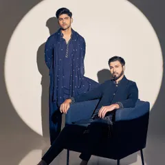 For this menswear campaign, I created a dramatic, kohl-rimmed eye to complement the brand's bold ethnic wear. This shows my range in men's grooming, moving beyond simple natural looks.
