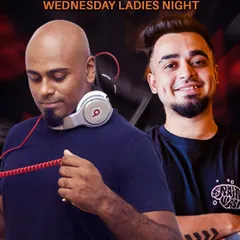 A promotional poster for my Wednesday Ladies Night at Sugar Factory, featuring myself and DJ Milan. Our collaboration ensures a dynamic and varied music set.