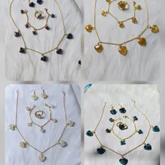From one beautiful bouquet, I created five different jewelry sets for a client to gift to her loved ones. Each set, with its own color and style, carries a piece of the same special memory.