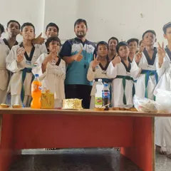 Our students surprised me with a cake for Teacher's Day. I am grateful for the love and respect they show.