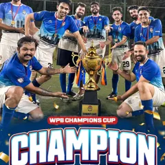 The Lokhandwala Centre team celebrating their victory in the WPB Champions Cup. This is the culmination of weeks of training and teamwork.