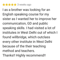 This review from a student's brother highlights how my teaching methods and supportive teachers stand out. It's rewarding to know we are making a real difference for families.