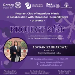 It was an honor to speak at this seminar on the International Day for the Elimination of Violence against Women. Spreading awareness is the first step toward change.